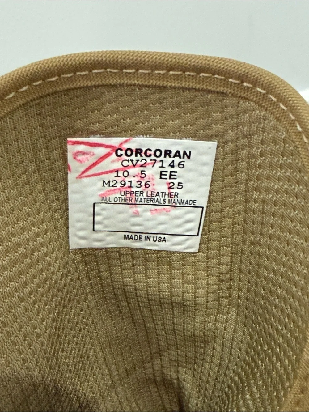 New 10.5 EE Men’s Corcoran 10” Cordura Coyote Marauder Steel Toe Boots